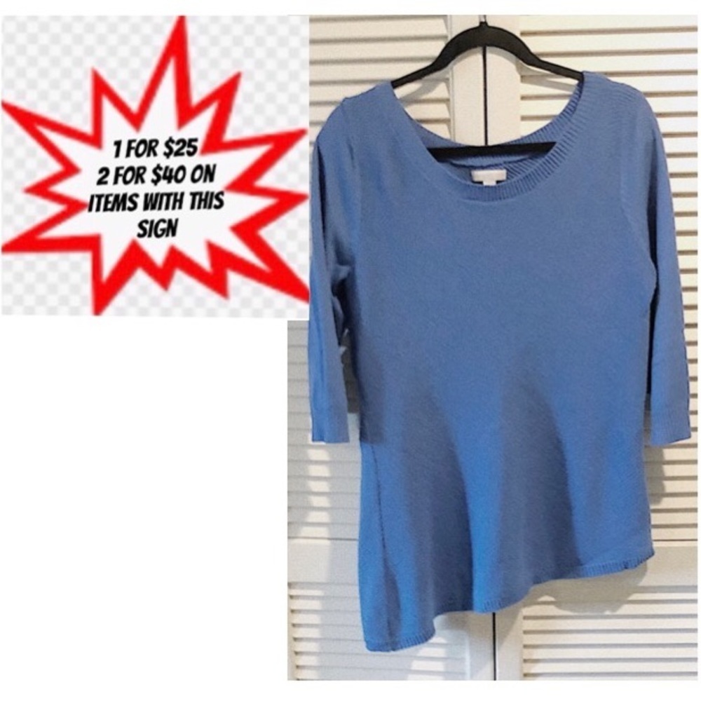 New York and Company blue sweater XL